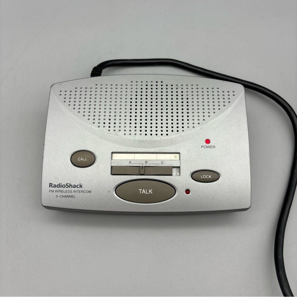 Radio Shack 3 Channel‎ FM Wireless Intercom 43-3105 Single Replacement Unit ONLY